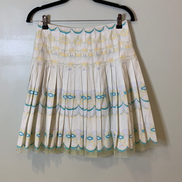 Tahari Dresses & Skirts - Tahari Pastel pattern Mini pleated skater skirt